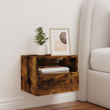 Mobile TV a Parete Rovere Fumo 40x30x30 cm in Legno truciolato