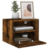 Mobile TV a Parete Rovere Fumo 40x30x30 cm in Legno truciolato