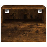 Mobile TV a Parete Rovere Fumo 40x30x30 cm in Legno truciolato
