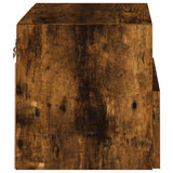 Mobile TV a Parete Rovere Fumo 40x30x30 cm in Legno truciolato