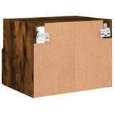 Mobile TV a Parete Rovere Fumo 40x30x30 cm in Legno truciolato