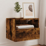 Mobile TV a Parete Rovere Fumo 40x30x30 cm in Legno truciolato