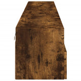 Mobili TV Parete 2pz Rovere Fumo 100x30x30 cm Legno truciolato