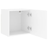 Mobile TV a Parete Bianco 40,5x30x40 cm in Legno truciolato