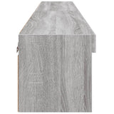 Mobili Porta TV con Luci LED 2 pz Grigio Sonoma 80x30x30 cm