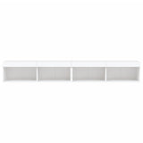 Mobili Porta TV con Luci LED 2 pz Bianchi 100x30x30 cm