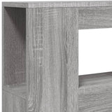 Testiera LED Grigio Sonoma 100x18,5x103,5 cm Legno truciolato