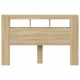Testiera LED Rovere Sonoma 160x18,5x103,5 cm Legno truciolato