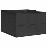 Garage per Robot Tosaerba Nero 86x90x52/57 cm in Polyrattan