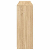 Credenze con Luci LED 3 pz Rovere Sonoma in Legno truciolato