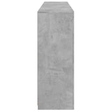 Credenze con Luci LED 3 pz Grigio Cemento in Legno truciolato