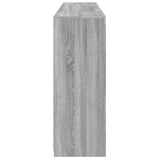 Credenze con Luci LED 3 pz Grigio Sonoma in Legno truciolato