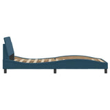 Giroletto con Testiera Dover Blu 80x200 cm in Velluto