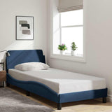 Giroletto con Testiera Dover Blu 90x190 cm Tessuto