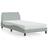 Giroletto Dover Grigio Chiaro 100x190 cm in Velluto