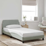 Giroletto Dover Grigio Chiaro 100x190 cm in Velluto