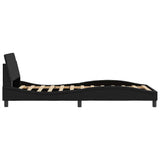 Giroletto Dover Nero 100x190 cm in Similpelle