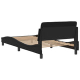 Giroletto Dover Nero 100x190 cm in Similpelle