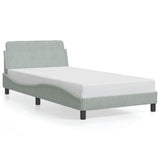 Giroletto Dover Grigio Chiaro 100x203 cm in Velluto