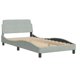 Giroletto Dover Grigio Chiaro 100x203 cm in Velluto