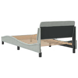Giroletto Dover Grigio Chiaro 100x203 cm in Velluto