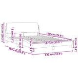 Giroletto Dover Bianco 137x190 cm in Similpelle