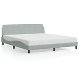 Giroletto Dover Grigio Chiaro 183x213 cm in Velluto