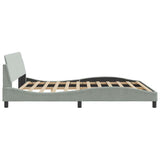 Giroletto Dover Grigio Chiaro 183x213 cm in Velluto