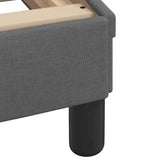 Struttura letto Dover Grigio Scuro 90x190 cm in Tessuto