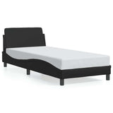 Struttura letto Dover Nera 90x190 cm in Similpelle