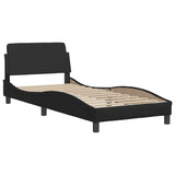 Struttura letto Dover Nera 90x190 cm in Similpelle