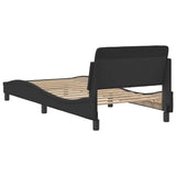 Struttura letto Dover Nera 90x190 cm in Similpelle