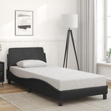 Struttura letto Dover Nera 90x190 cm in Similpelle