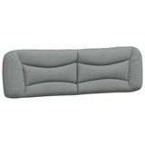 Cuscino Testiera Hvar Grigio Chiaro 183 cm in Tessuto