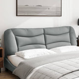 Cuscino Testiera Hvar Grigio Chiaro 183 cm in Tessuto