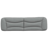 Cuscino Testiera Hvar Grigio Chiaro 183 cm in Tessuto