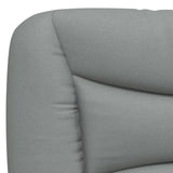 Cuscino Testiera Hvar Grigio Chiaro 183 cm in Tessuto