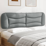 Cuscino Testiera Hvar Grigio Chiaro 183 cm in Tessuto