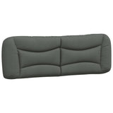 Cuscino Testiera Hvar Grigio Scuro 152 cm in Tessuto