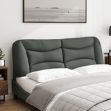 Cuscino Testiera Hvar Grigio Scuro 152 cm in Tessuto