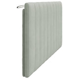 Cuscino Testiera Hanko Grigio Chiaro 183 cm in Velluto