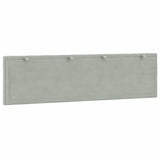 Cuscino Testiera Hanko Grigio Chiaro 183 cm in Velluto