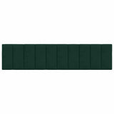 Cuscino Testiera Hanko Verde Scuro 200 cm in Velluto