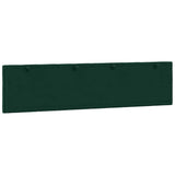 Cuscino Testiera Hanko Verde Scuro 200 cm in Velluto