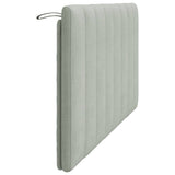 Cuscino Testiera Hanko Grigio Chiaro 152 cm in Velluto