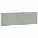 Cuscino Testiera Hanko Grigio Chiaro 152 cm in Velluto