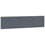 Cuscino Testiera Hanko Grigio Scuro 193 cm in Velluto