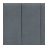 Cuscino Testiera Hanko Grigio Scuro 193 cm in Velluto
