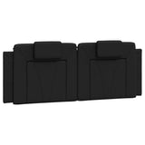 Cuscino Testiera Viana Nero 137 cm in Similpelle