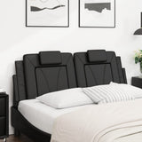 Cuscino Testiera Viana Nero 137 cm in Similpelle